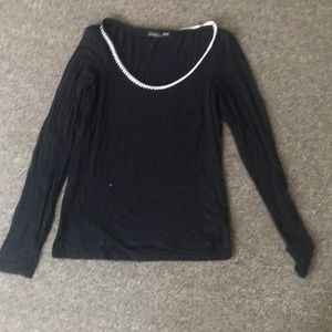 ZARA Pearl Lined Top